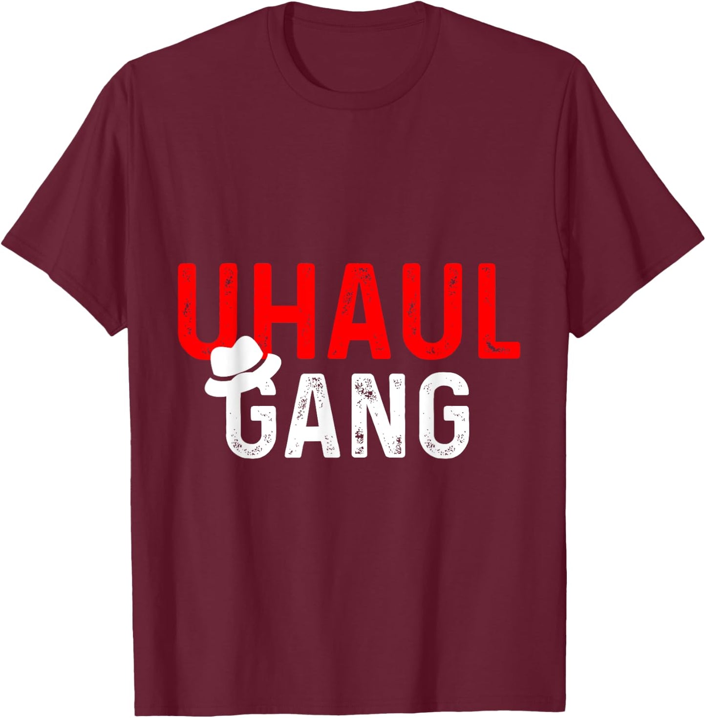 TOP UHAUL CREW Black Adult Classic Fit T-Shirt - T-Shirt | Maroon