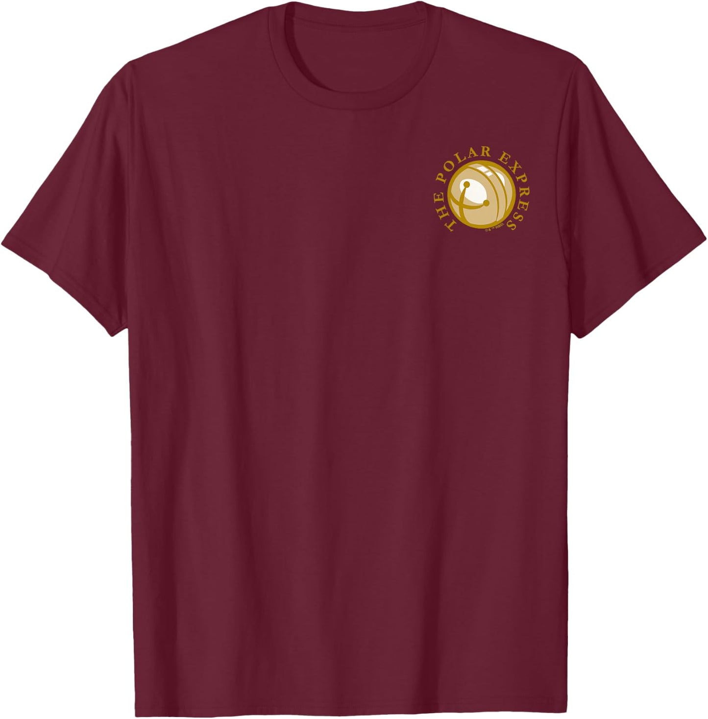 The Polar Express - Christmas Sleigh Bell T-Shirt - T-Shirt | Maroon
