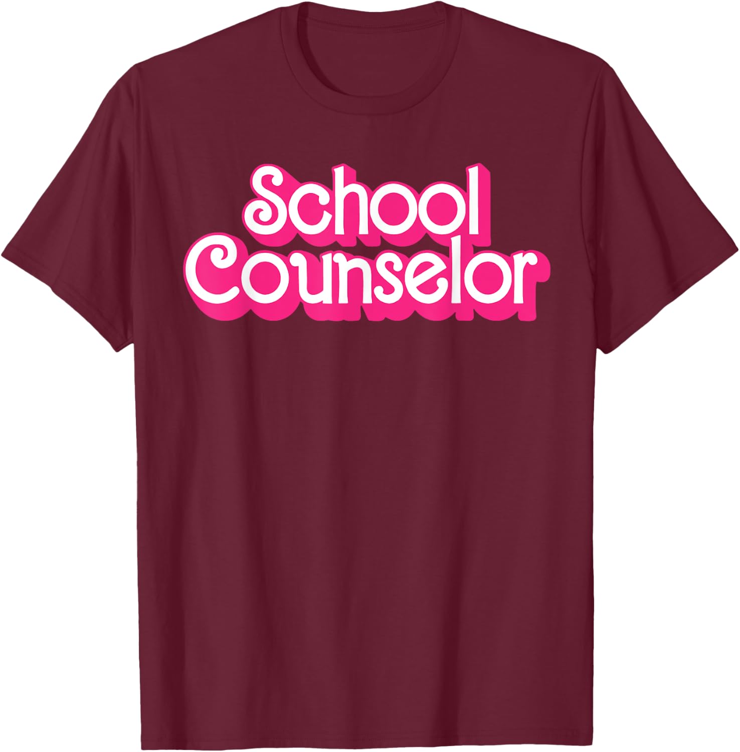 School Counselor Back To School Teacher Life T-Shirt - T-Shirt | Maroon