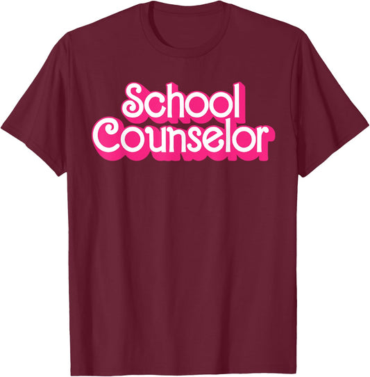 School Counselor Back To School Teacher Life T-Shirt - T-Shirt | Maroon