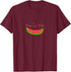 Viva La Vida Watermelon Famous Female Mexican Artist T-Shirt - T-Shirt | Maroon