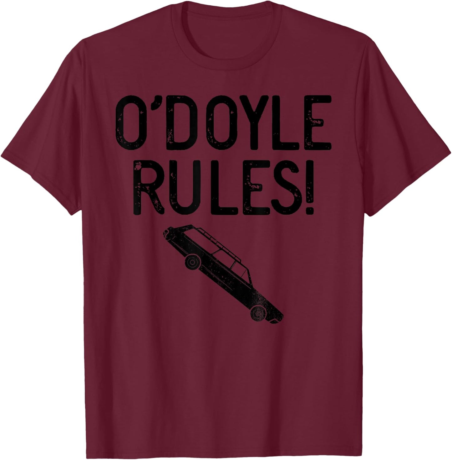 O'Doyle Rules Station Wagon Nostalgic Classic Humor T-Shirt - T-Shirt | Maroon