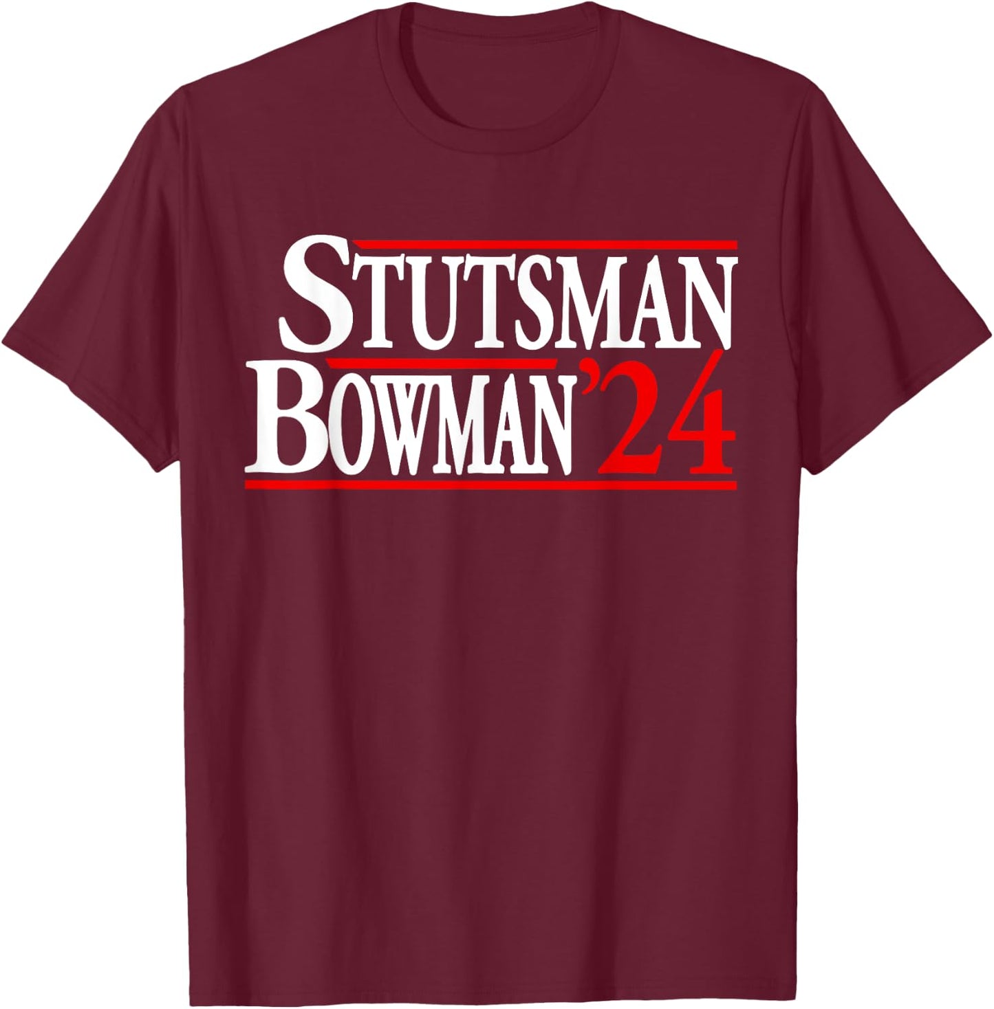 Stutsman Bowman '24 T-Shirt - T-Shirt | Maroon