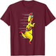 Funny Rubber Chicken With Football Sports Men Kids T-Shirt - T-Shirt | Maroon