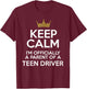 Keep Calm Parent Teenage Driver Teen Driving Drivers License T-Shirt - T-Shirt | Maroon