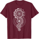 Sri Yantra Metatron's Cube Flower Of Life Merkaba Sacred T-Shirt - T-Shirt | Maroon