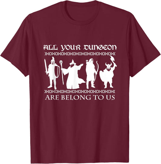 Role Playing Fantasy Tabletop Gaming RPG T-Shirt - T-Shirt | Maroon