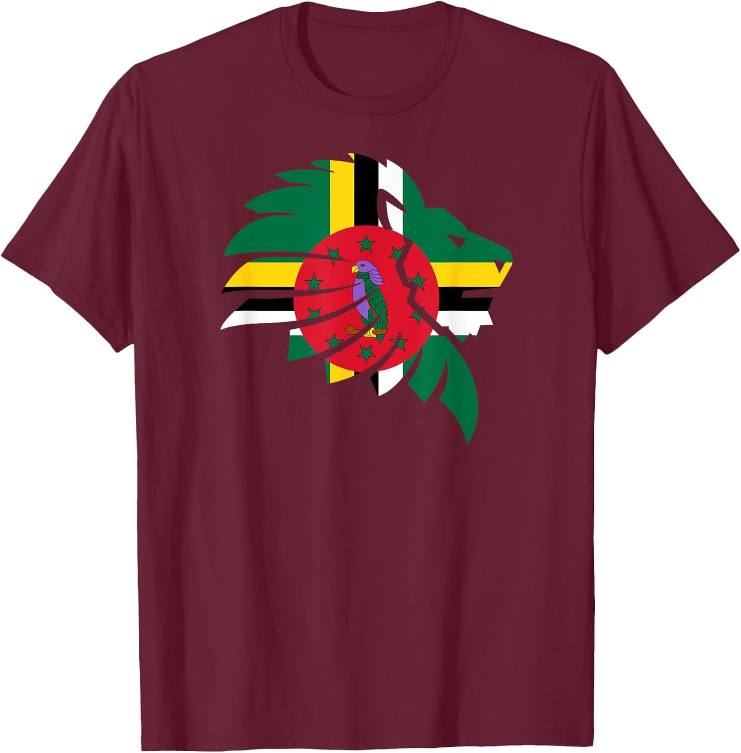 Dominica T-Shirt - T-Shirt | Maroon