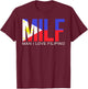 MILF Man I Love Filipino Funny Adult Philippines Flag Joke T-Shirt - T-Shirt | Maroon