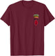 USASOC Special Forces Ranger Sapper Airborne Logo Veteran T-Shirt - T-Shirt | Maroon