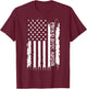 Proud ROTC Sister United States Distressed w US Flag T-Shirt - T-Shirt | Maroon