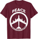 Peace Through Superior Firepower T-Shirt - T-Shirt | Maroon