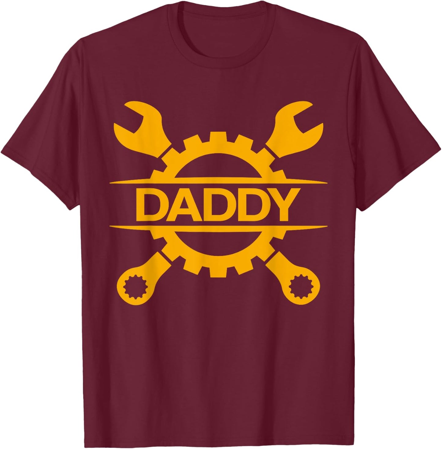 Mechanic Dad Handyman Daddy Mechanic T-Shirt - T-Shirt | Maroon