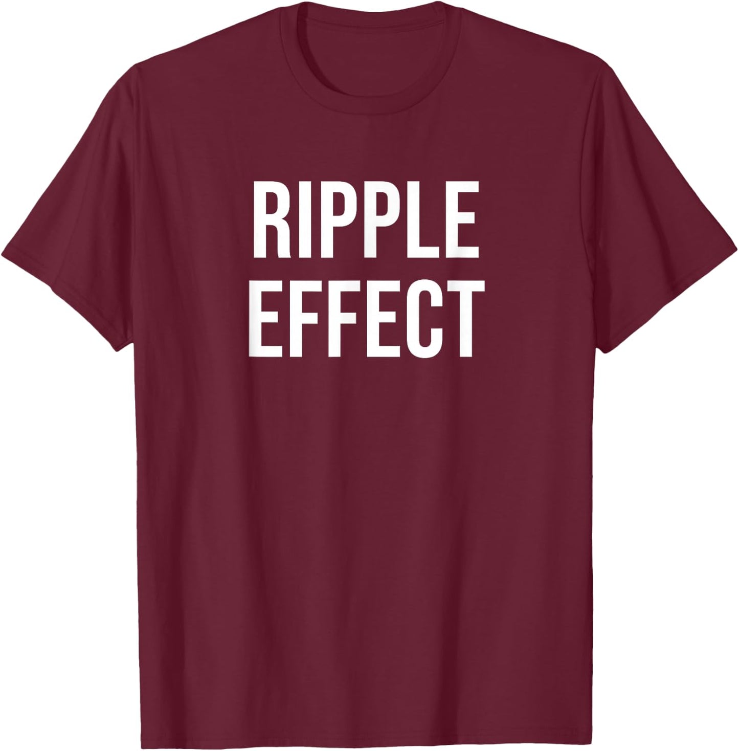 Ripple Effect T-Shirt - T-Shirt | Maroon