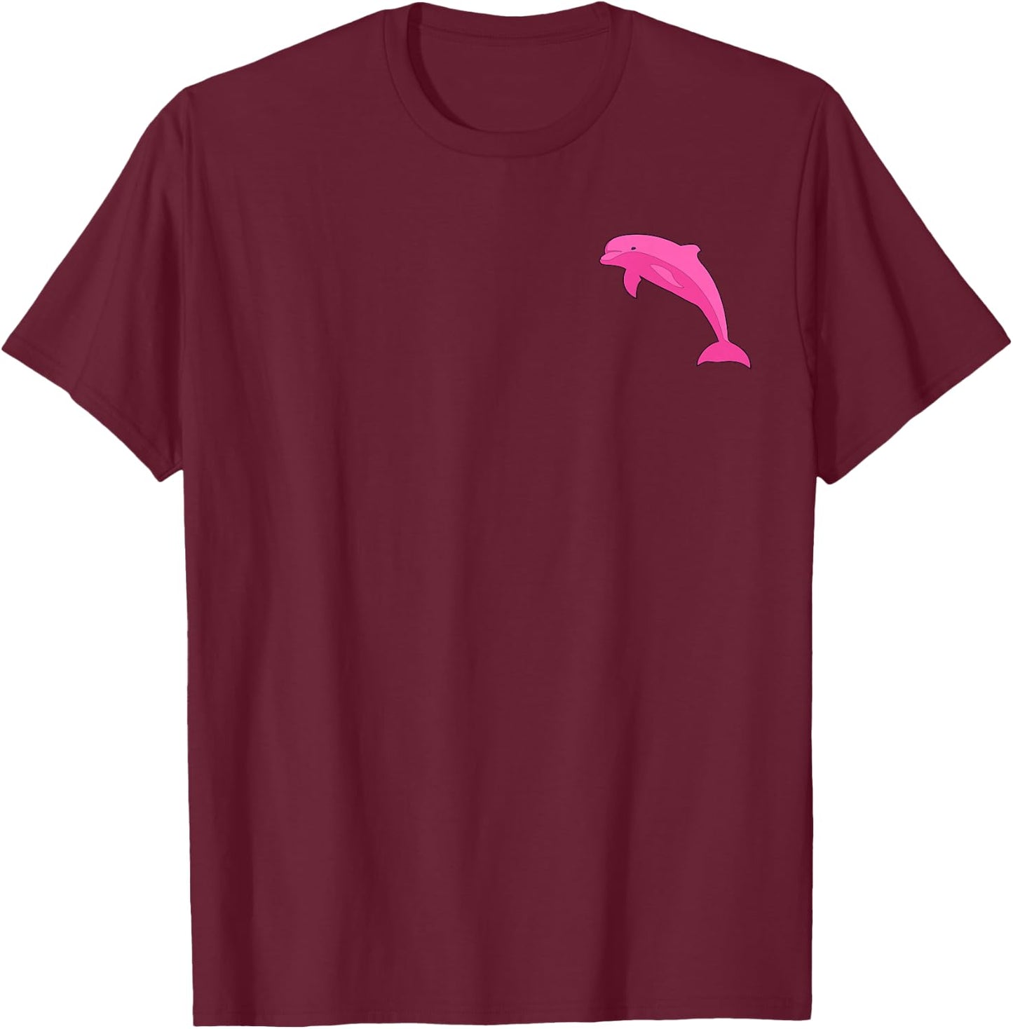 Pink Dolphin Logo Shirt T-Shirt - T-Shirt | Maroon