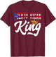 Puerto Rican King Puerto Rico Boricua Puerto Rico Flag T-Shirt - T-Shirt | Maroon
