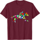 Cute Horse Racing Silks T-Shirt - T-Shirt | Maroon