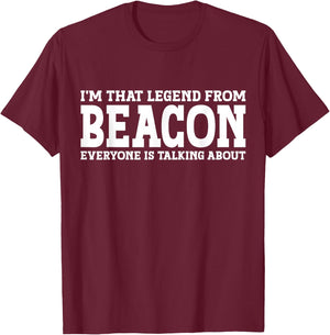Beacon Hometown NY New York Home Roots Funny City Beacon T-Shirt - T-Shirt | Maroon