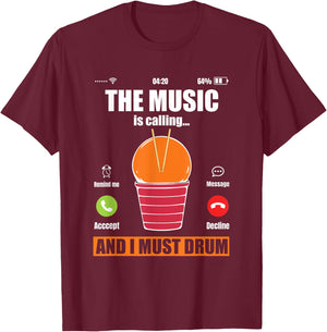 Funny Cardio Drumming Workout Gym Fitness Class Exercise T-Shirt - T-Shirt | Maroon