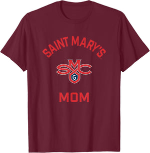 Saint Mary's College Gaels Arched Mom T-Shirt - T-Shirt | Maroon