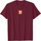 Portugal Quinas - Portuguese Flag Retro T-Shirt - T-Shirt | Maroon