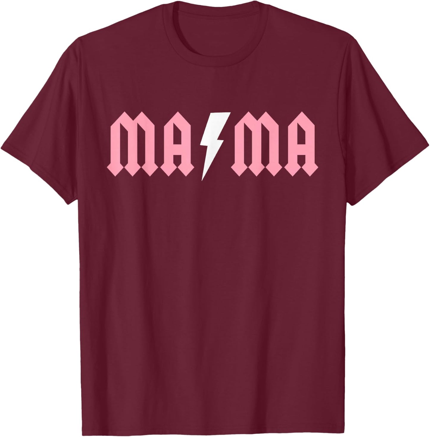 Rock n Roll Mama Birthday Rock Star Matching Family T-Shirt - T-Shirt | Maroon
