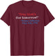Crap that's due tomorrow? funny Thomas Jefferson 4th of July T-Shirt - T-Shirt | Maroon