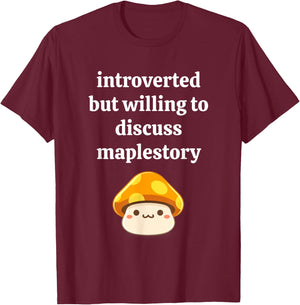 MapleStory Reboot Shadower Nostalgia Server Nodes Training T-Shirt - T-Shirt | Maroon
