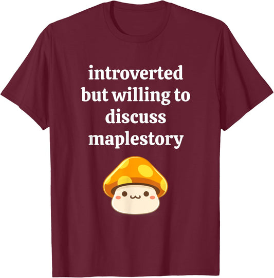 MapleStory Reboot Shadower Nostalgia Server Nodes Training T-Shirt - T-Shirt | Maroon