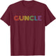 Fabulous Guncle Shirt - New Baby Gay Uncle Rainbow T-Shirt - T-Shirt | Maroon