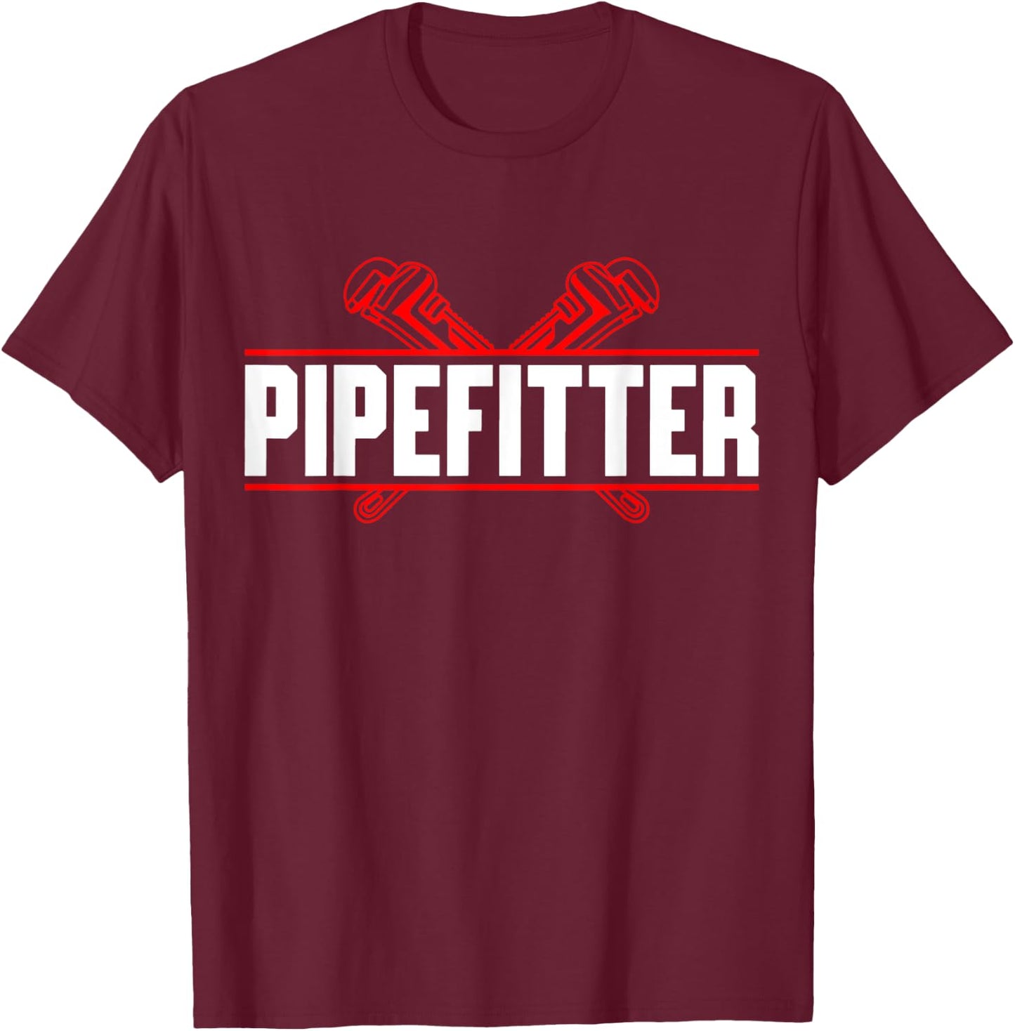 Pipefitter T-Shirt - T-Shirt | Maroon