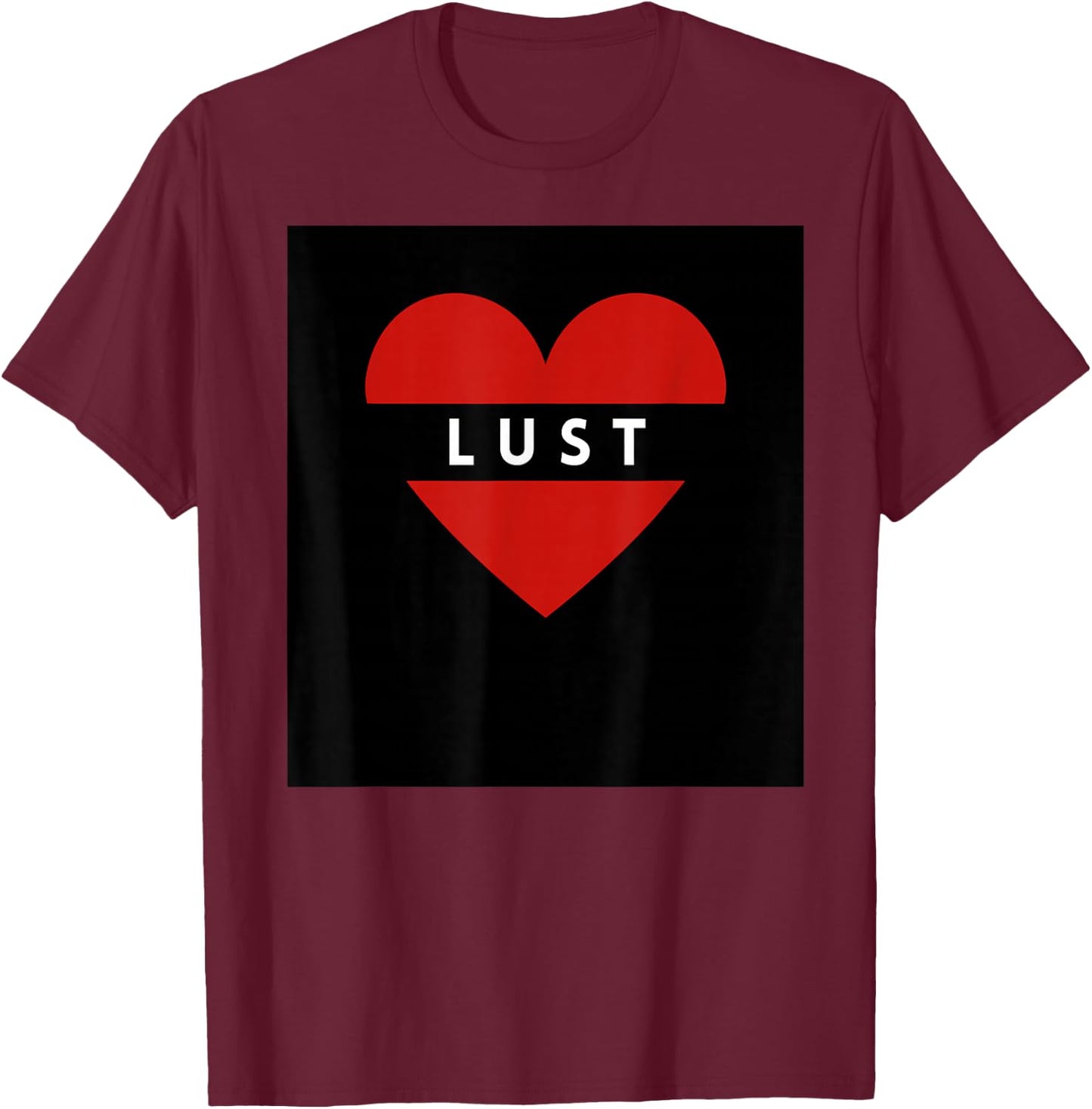 Lust Heart T-Shirt - T-Shirt | Maroon