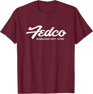 Fedco Los Angeles Retro Vintage T-Shirt - T-Shirt | Maroon