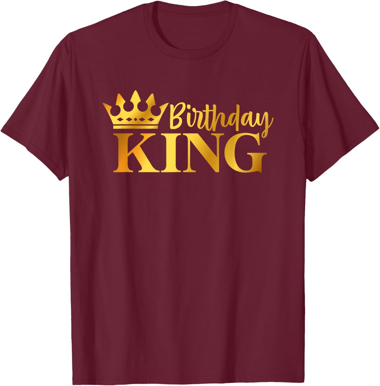 Birthday King Funny Birthday Costume Gifts Boys T-Shirt - T-Shirt | Maroon
