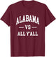 ALABAMA - Throwback Design - Classic T-Shirt - T-Shirt | Maroon