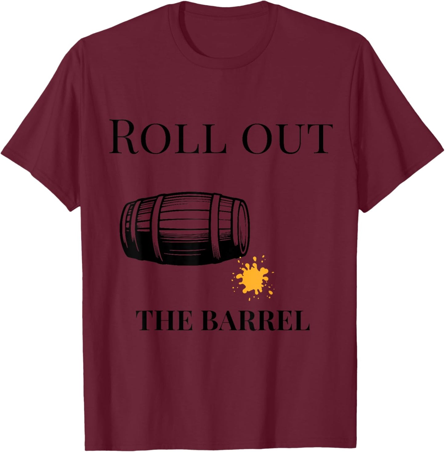 Brewers Roll Out The Barrel T-Shirt - T-Shirt | Maroon