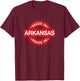 ARKANSAS Home - Made in Arkansas Label - Classic T-Shirt - T-Shirt | Maroon
