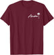 Aruba Beach Getaway Travel Designs -Adults Black Small Classic Fit Short Sleeve T-Shirt - T-Shirt | Maroon