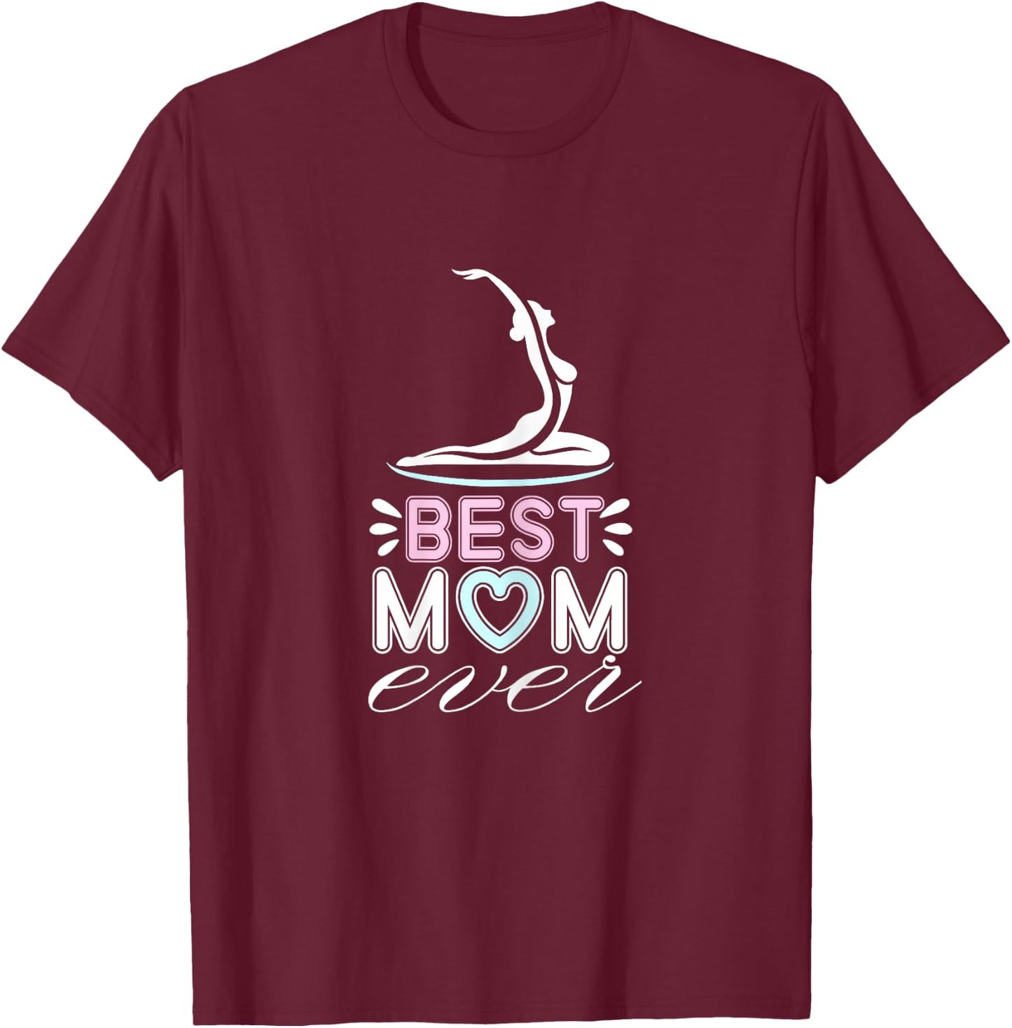 Delightful Yoga Mothers Quote T-Shirt - T-Shirt | Maroon