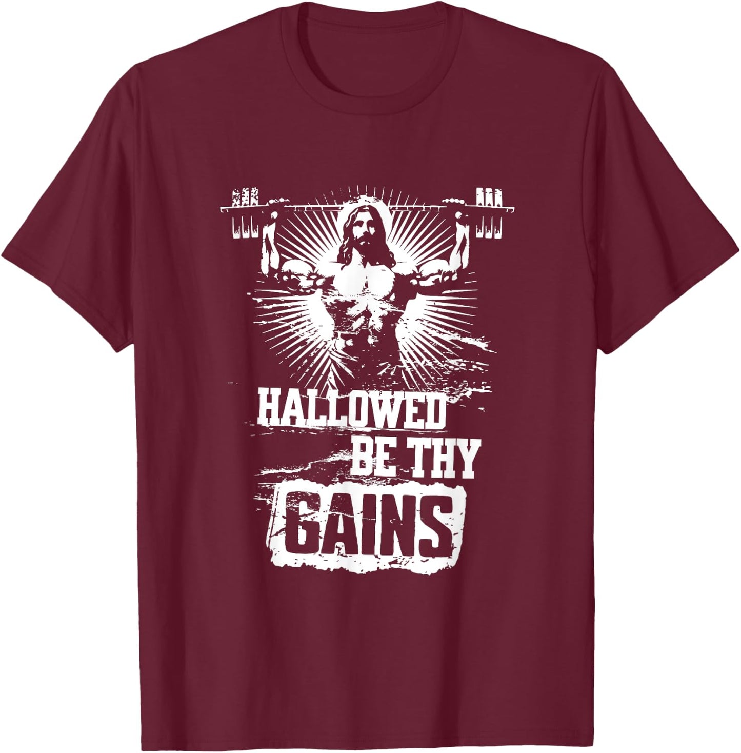 Hallowed be thy gains T-Shirt - T-Shirt | Maroon