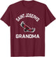 Saint Josephs University Hawks Arched Grandma T-Shirt - T-Shirt | Maroon