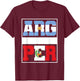 Half Argentinian half Peruvian Mixed Heritage Argentina Peru T-Shirt - T-Shirt | Maroon