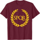 Roman Empire SPQR Symbol Ancient Rome T-Shirt - T-Shirt | Maroon