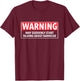 Warning May Suddenly Start Talking About Barbecue T-Shirt - T-Shirt | Maroon
