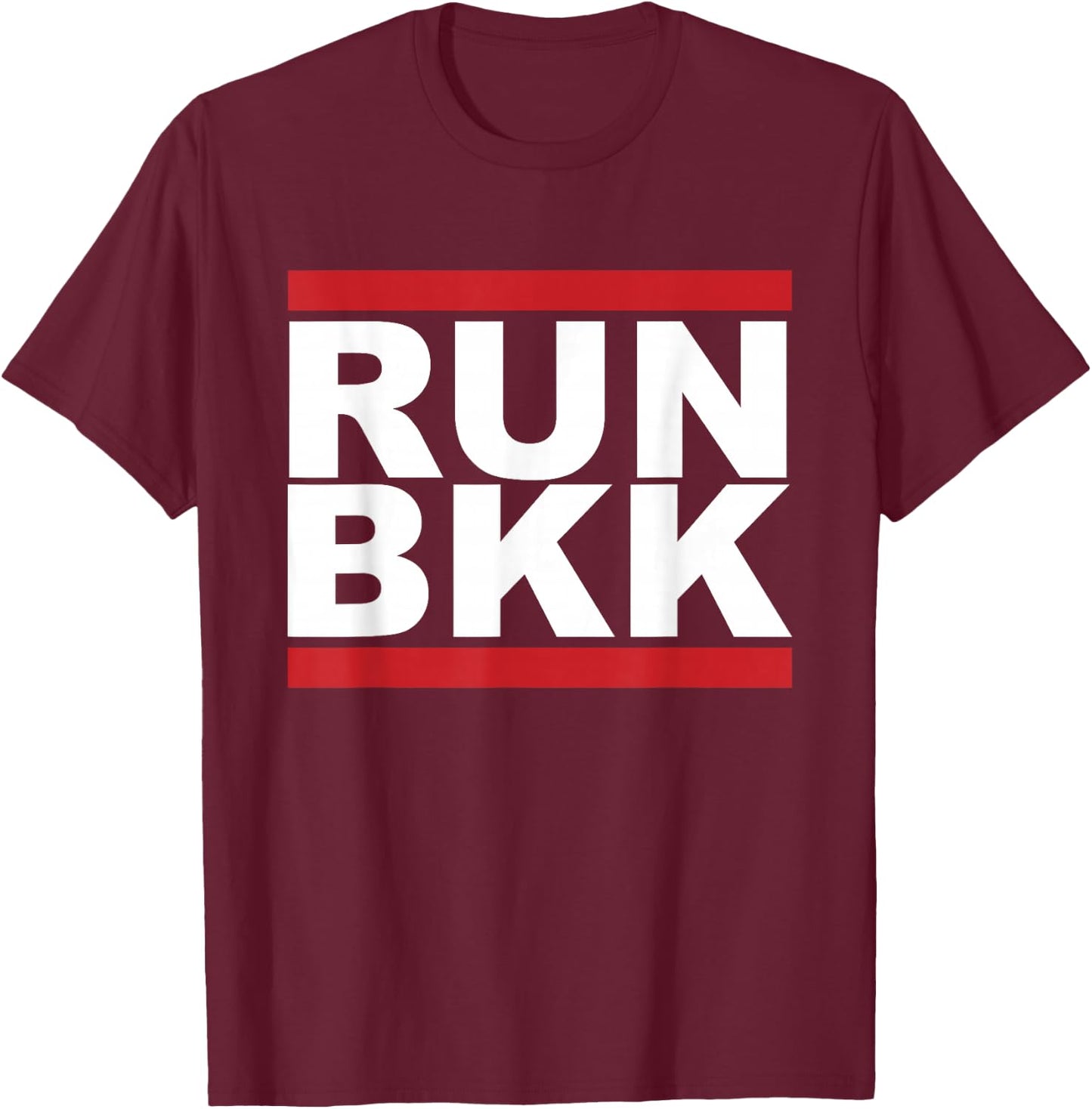 Run BKK Bangkok Thailand Graphic T-Shirt - T-Shirt | Maroon