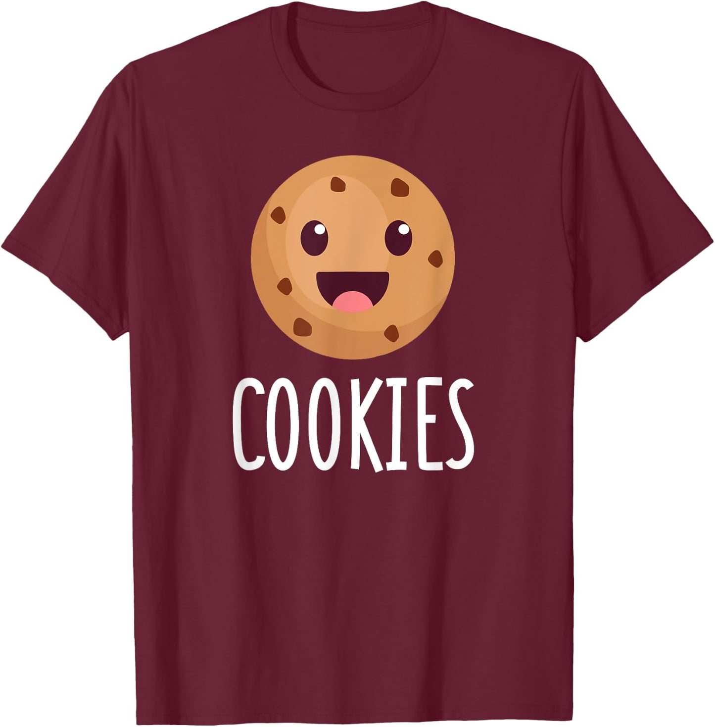 Milk & Cookies Matching Couple Halloween Best Friends T-Shirt - T-Shirt | Maroon