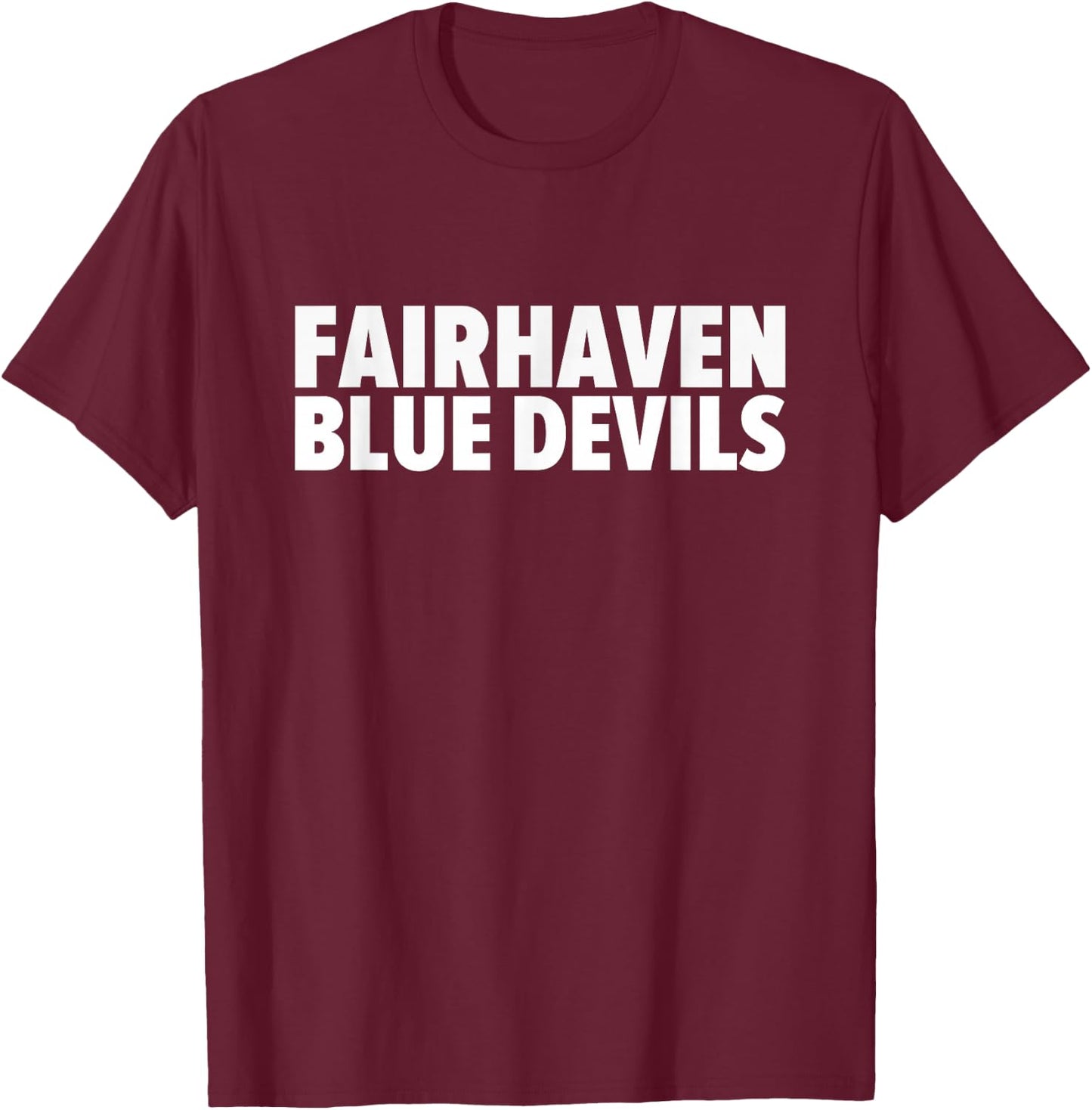 Fairhaven Blue Devils Bold T-Shirt - T-Shirt | Maroon