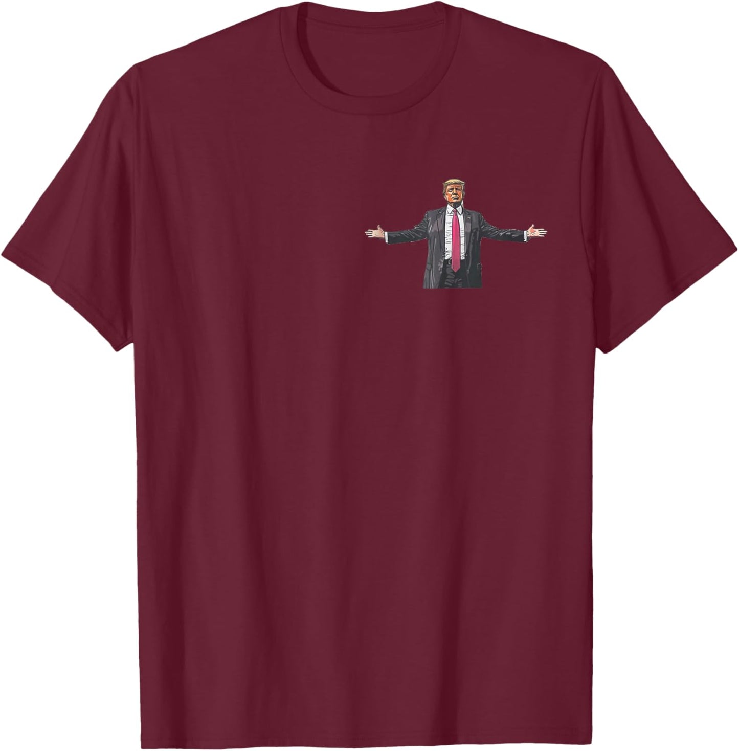 Trump Daddys Home White House 2024 2 Side T-Shirt - T-Shirt | Maroon