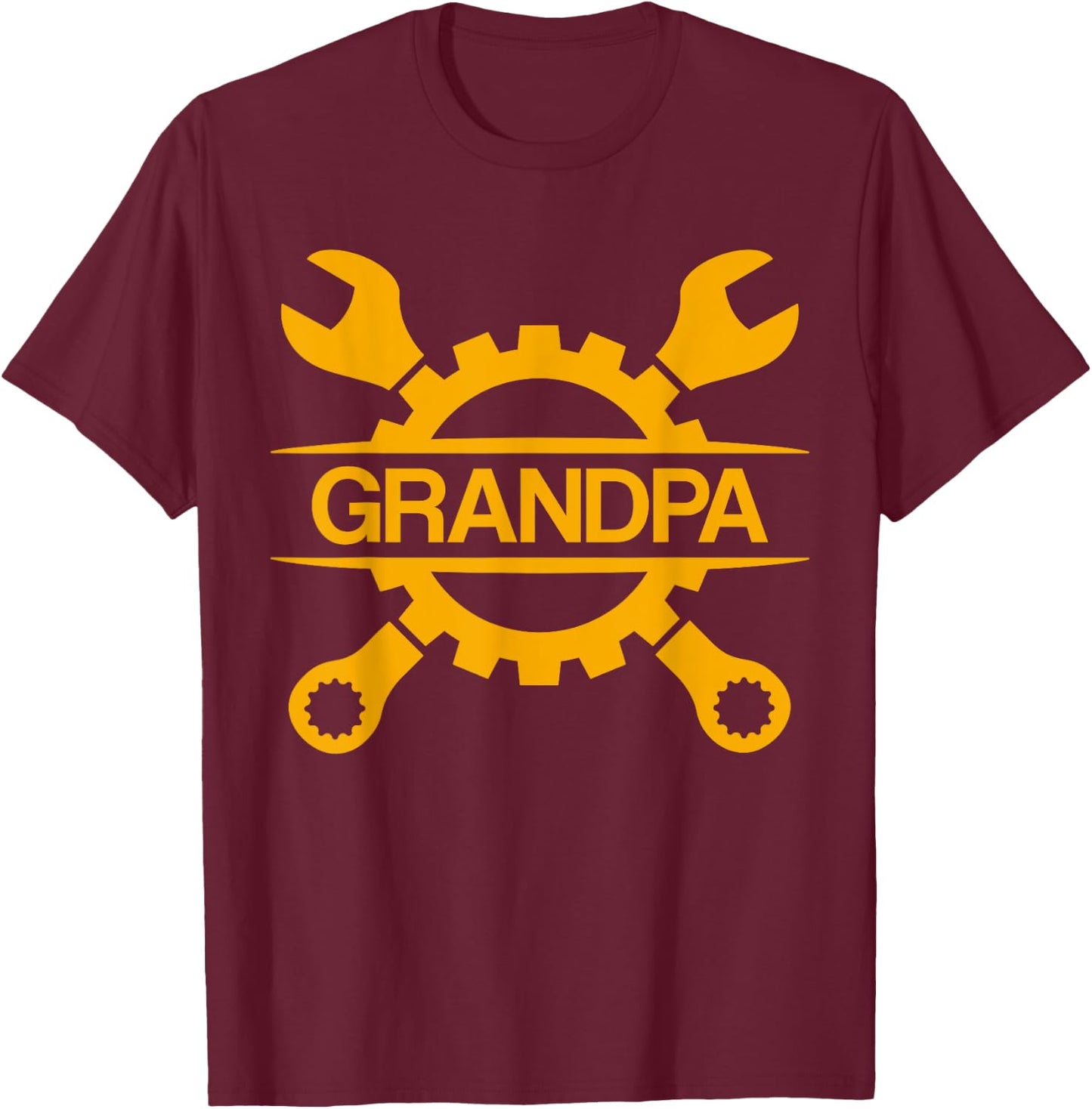 Mechanic Grandpa Handyman Grandpa Mechanic T-Shirt - T-Shirt | Maroon
