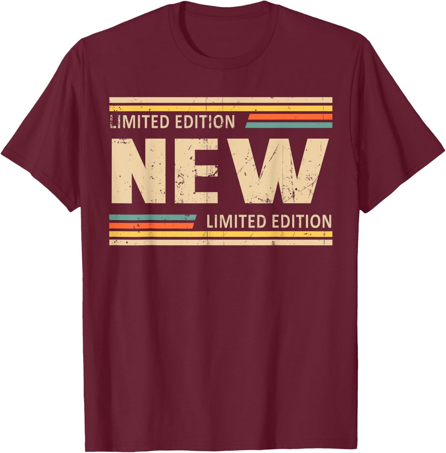 NEW Limited Edition Shirt NEW Name Personalized T-Shirt - T-Shirt | Maroon
